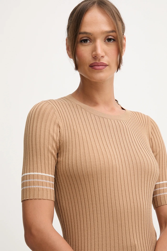 Sweter United Colors of Benetton 1E3RE10EK brązowy