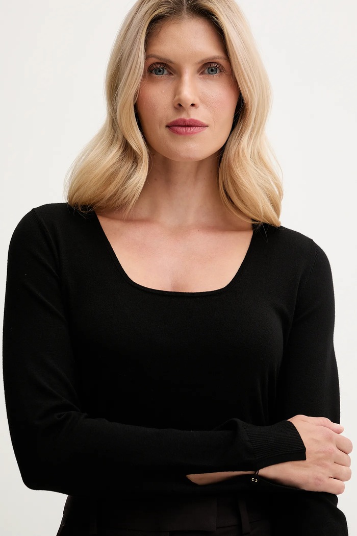 United Colors of Benetton sweter czarny 1W2AD10E5