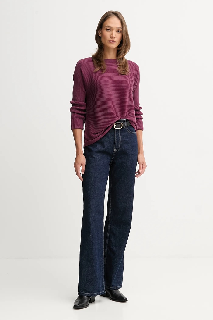 Sveter s prímesou vlny United Colors of Benetton 1Y6SD10CH fialová AW25