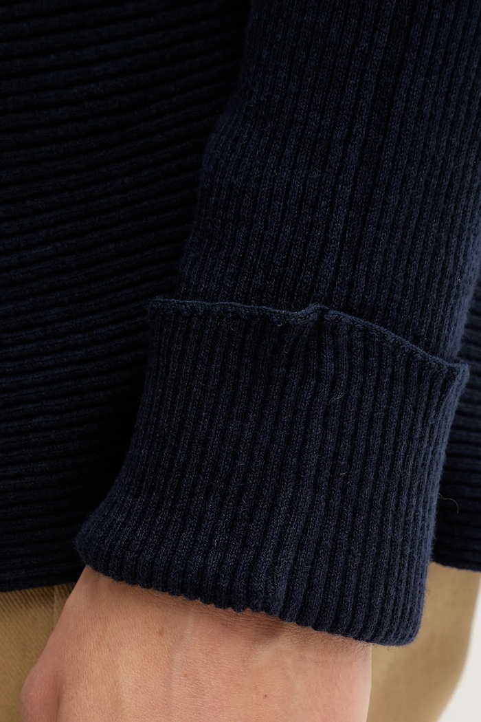 United Colors of Benetton sweter z dodatkiem wełny 1Y6SD10CH granatowy