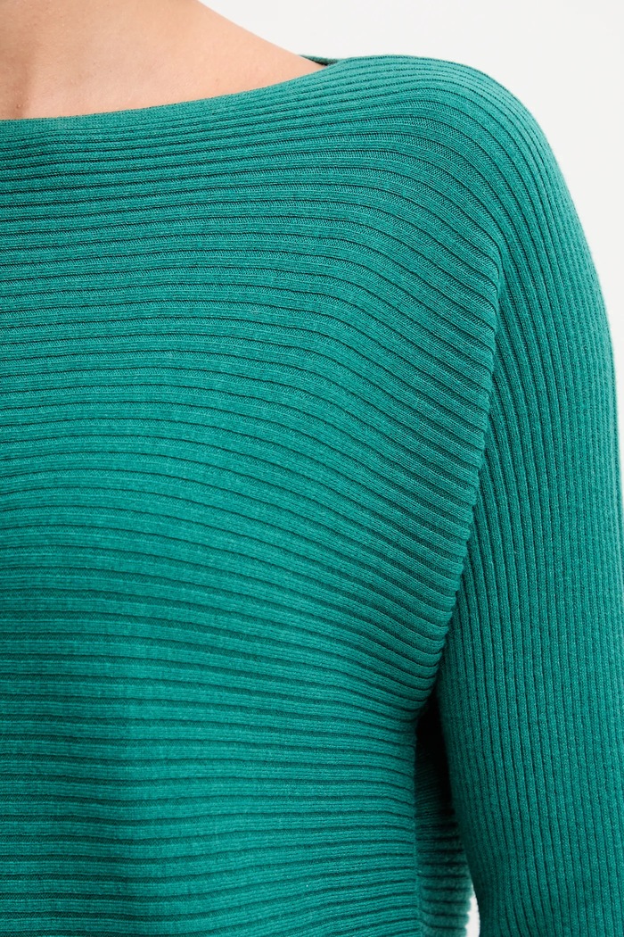 United Colors of Benetton sweter z dodatkiem wełny 1Y6SD10CH turkusowy