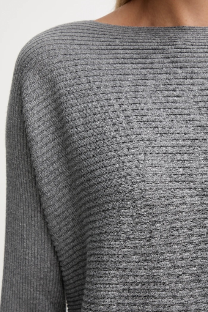 United Colors of Benetton sweter z dodatkiem wełny 1Y6SD10CH szary