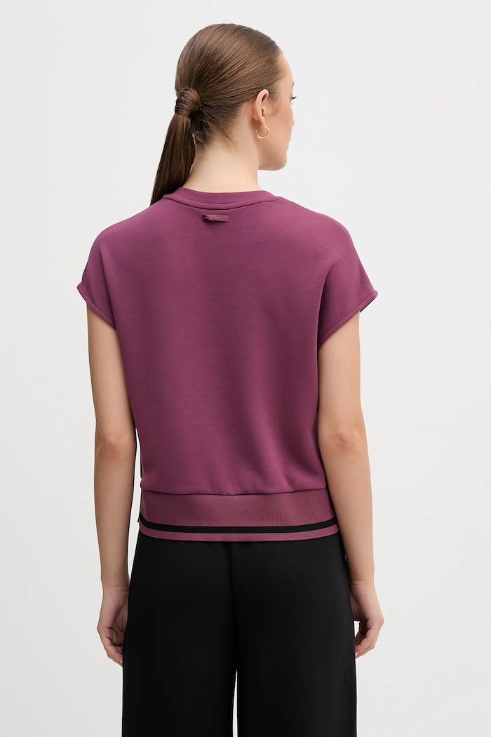 Oblačila Kratka majica United Colors of Benetton 3QAFD10AX vijolična