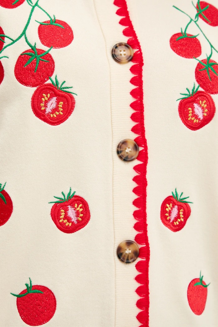 Never Fully Dressed cardigan Tomato NFDKN697 bej