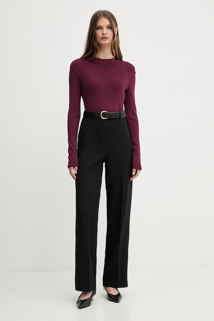 Armani Exchange sweter XW000763.AF10352 bordowy AW25