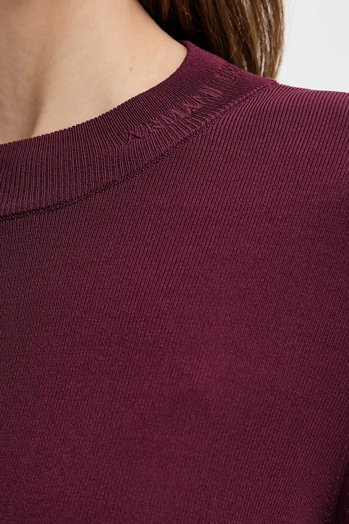 Armani Exchange sweter XW000763.AF10352 bordowy