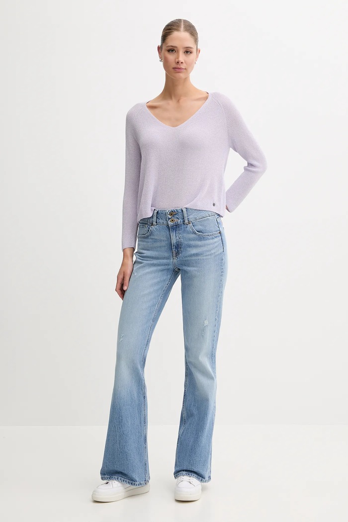 Pepe Jeans pulover PL702309 violet AW25