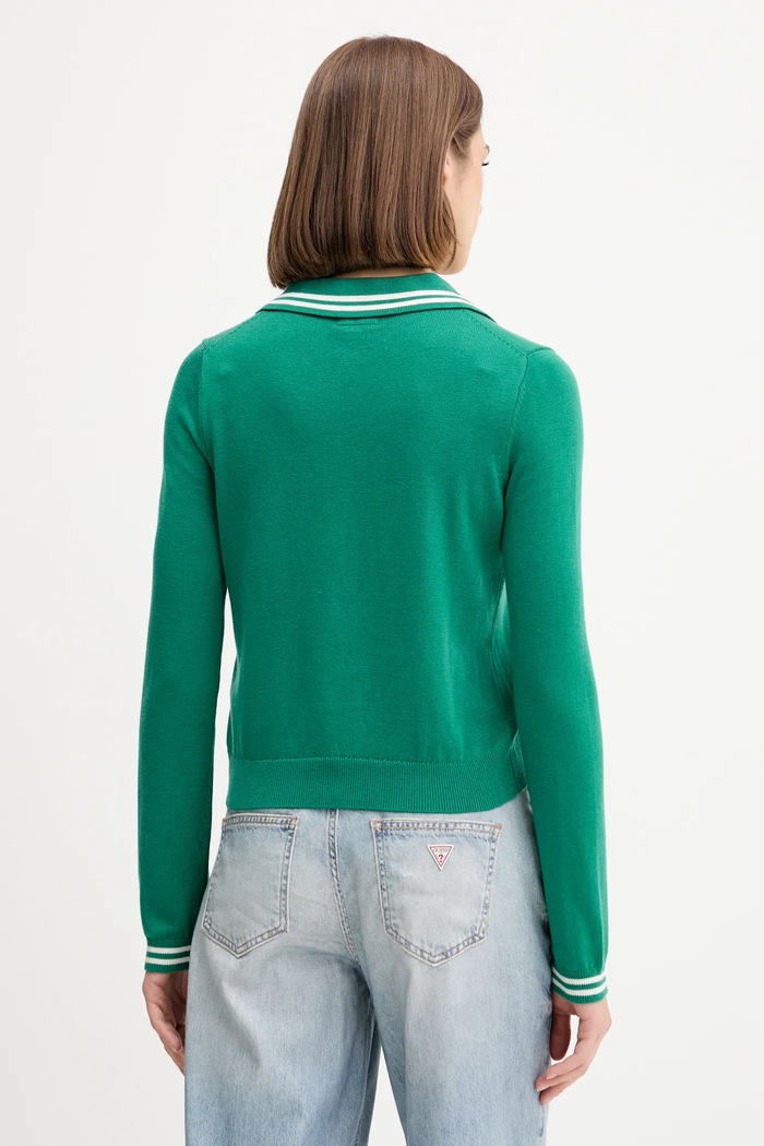 Oblečenie Kardigán s prímesou vlny Guess Jeans W5YR32.Z3HO2 zelená