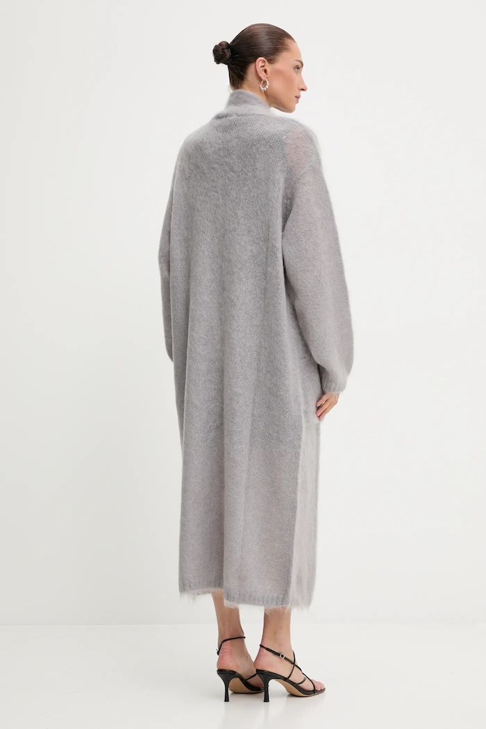 Odzież Blugirl Blumarine kardigan z dodatkiem wełny RF5080.MS037 szary