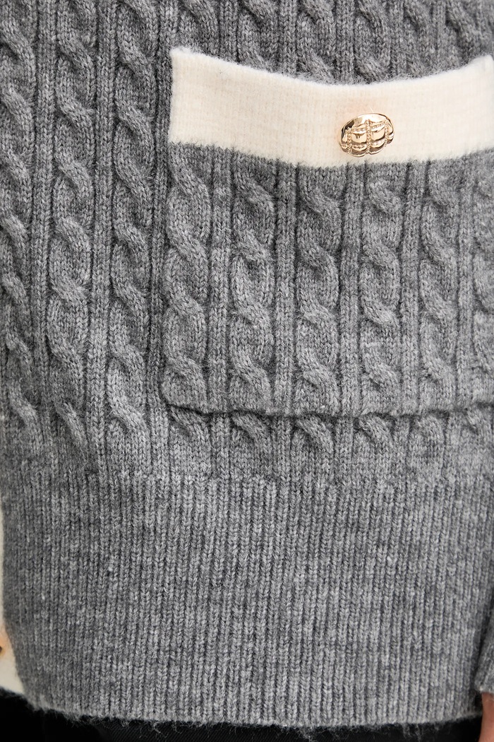 Fracomina cardigan FR25WT8020K55401 grigio