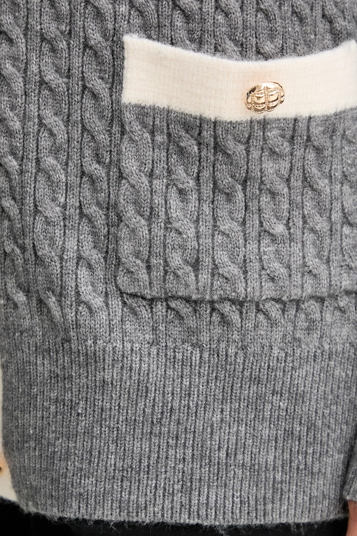 Fracomina cardigan FR25WT8020K55401 grigio