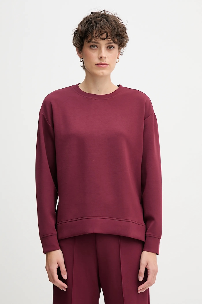 United Colors of Benetton bluză uni burgundia 3Y2F3M07M