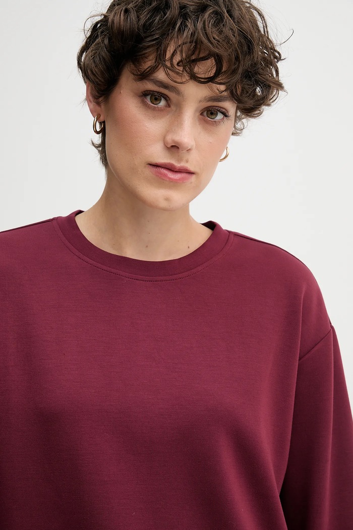 United Colors of Benetton bluză burgundia 3Y2F3M07M