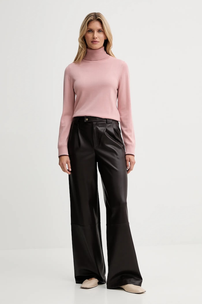 Volnen pulover PS Paul Smith W2R.596N.T31366 roza AW25