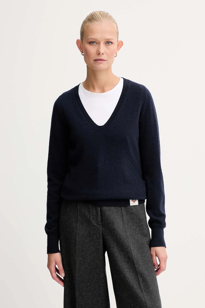Bally pulover de cașmir subtiri bleumarin WKN0AO