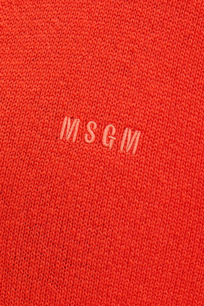 Vlnený kardigán MSGM 3941MDM218.257785 oranžová