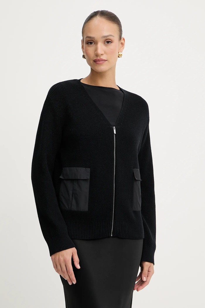 Жилетка MM by Max Mara LIBERO средно дебел черен 2526346017600