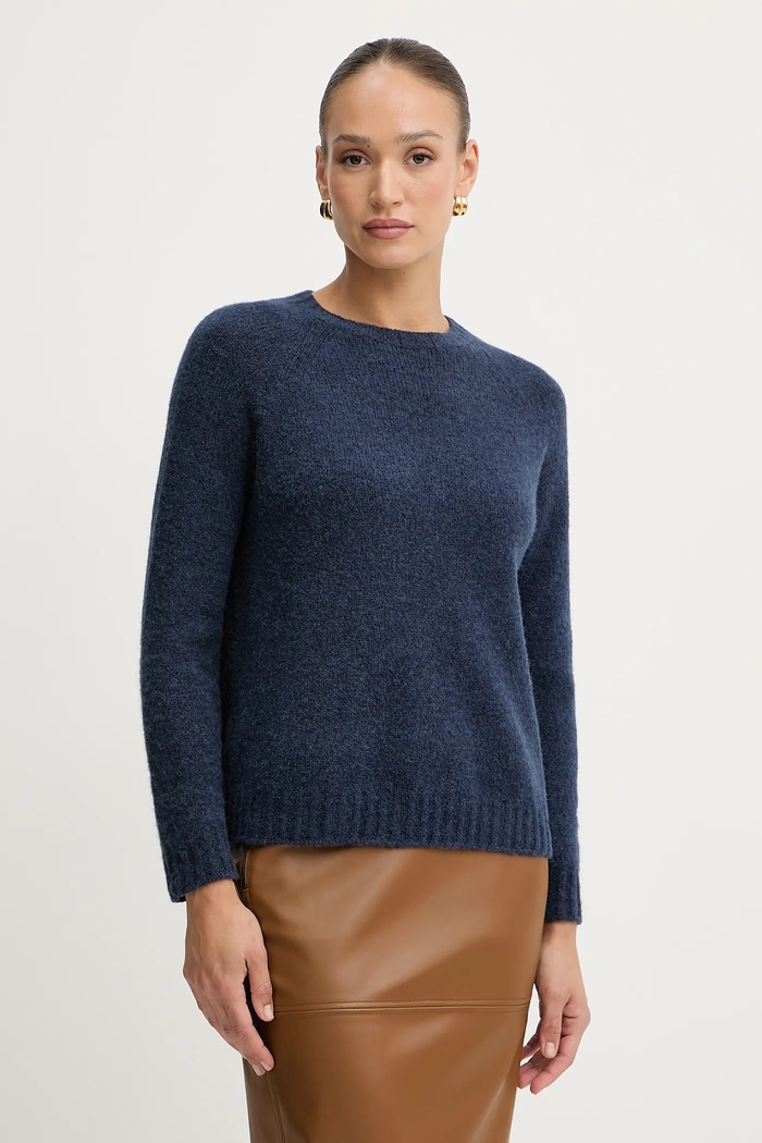 Weekend Max Mara Pulover din amestec de lână GHIACCI bleumarin 2525366151600