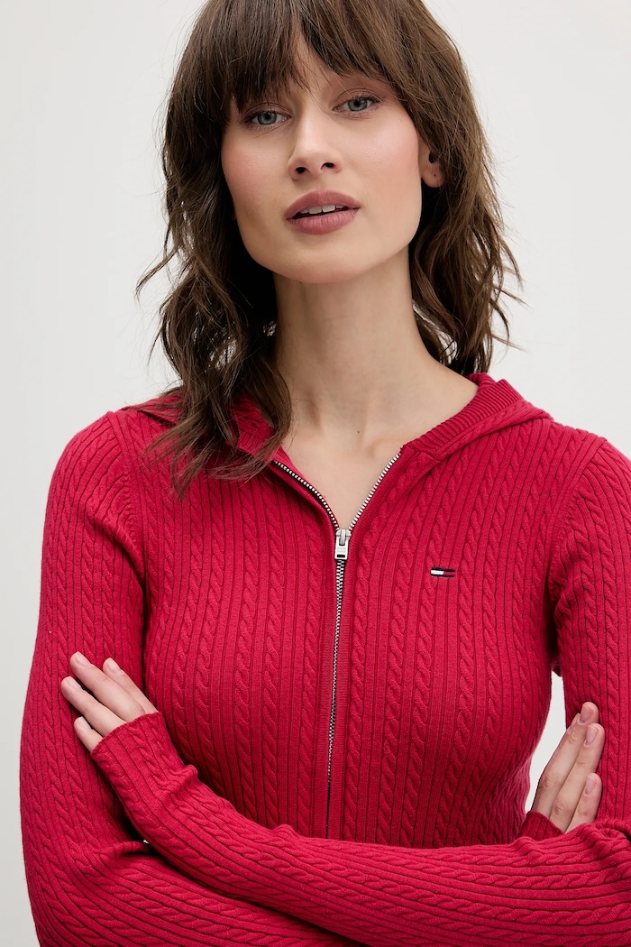 Жилетка Tommy Jeans розов DW0DW21673