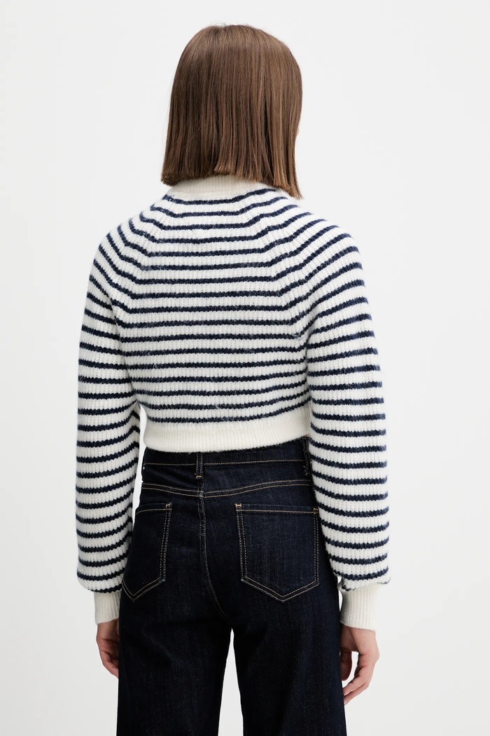 Îmbrăcăminte Tommy Jeans pulover din amestec de lână DW0DW21677 alb