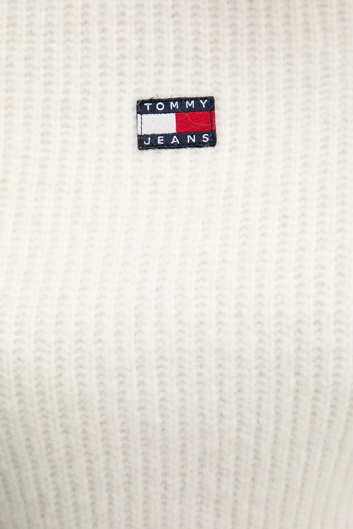 Sveter s prímesou vlny Tommy Jeans DW0DW21677 béžová