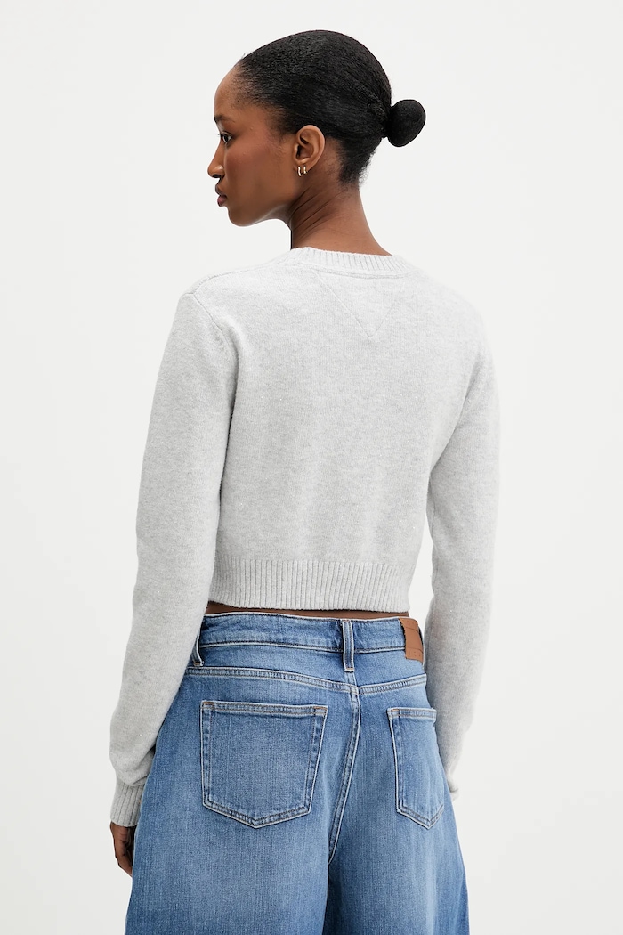 Oblečenie Sveter Tommy Jeans DW0DW21690 sivá