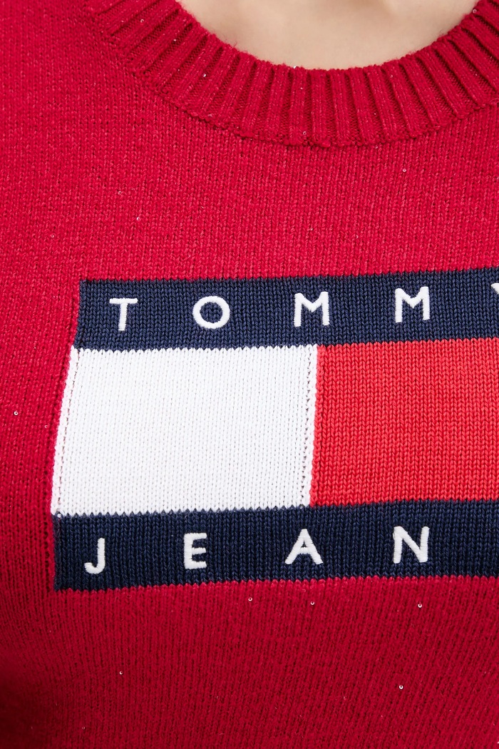 Πουλόβερ Tommy Jeans DW0DW21690 ροζ