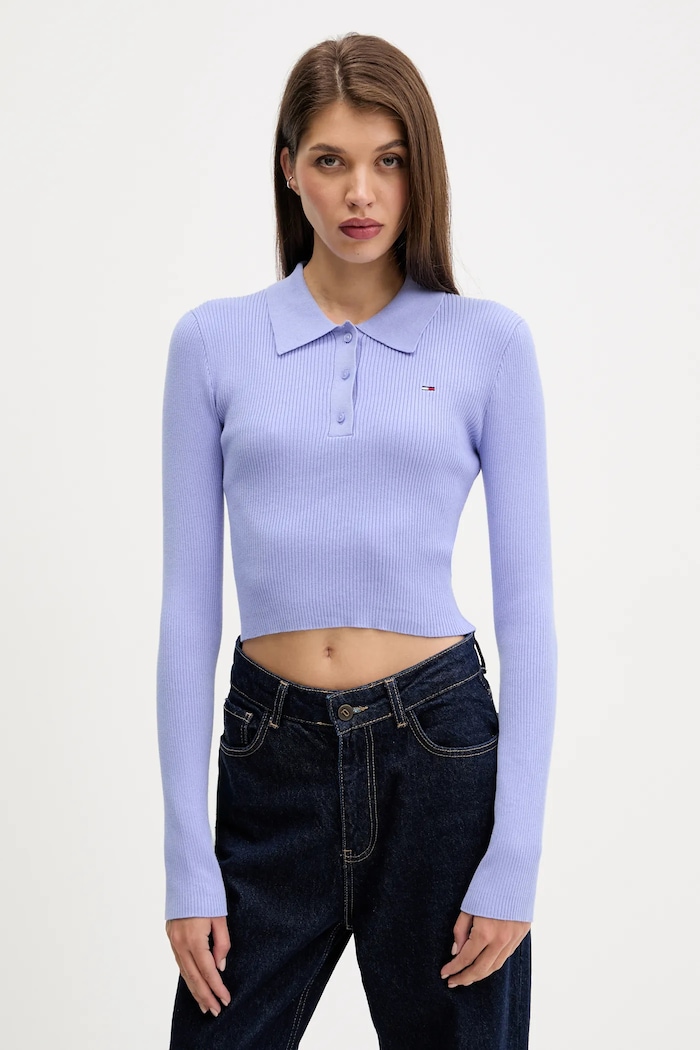 Tommy Jeans sweter pozostałe fioletowy DW0DW21829