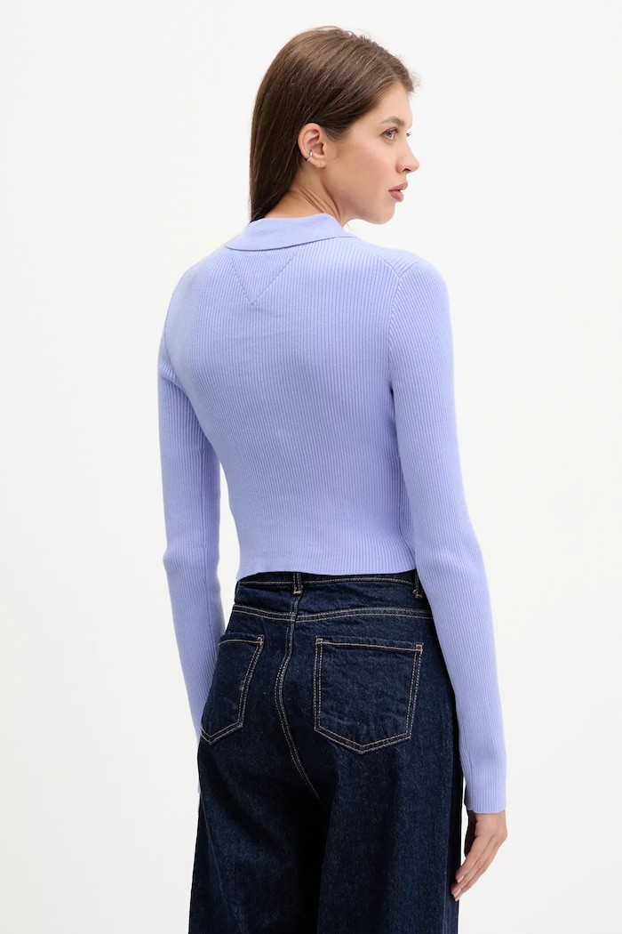 Odzież Tommy Jeans sweter DW0DW21829 fioletowy