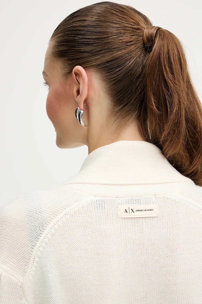 Armani Exchange cardigan din amestec de lână XW000766.AF13774 bej