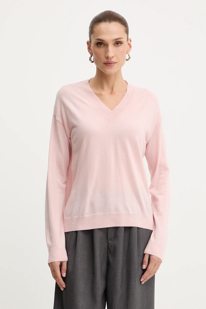 Volnen pulover Weekend Max Mara FIOCCHI Tanka roza 2525366042600