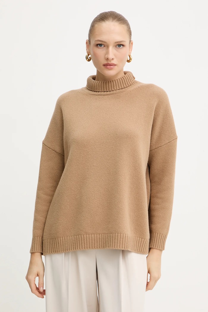 Weekend Max Mara maglione in lana BORGIA melange beige 2525366112600