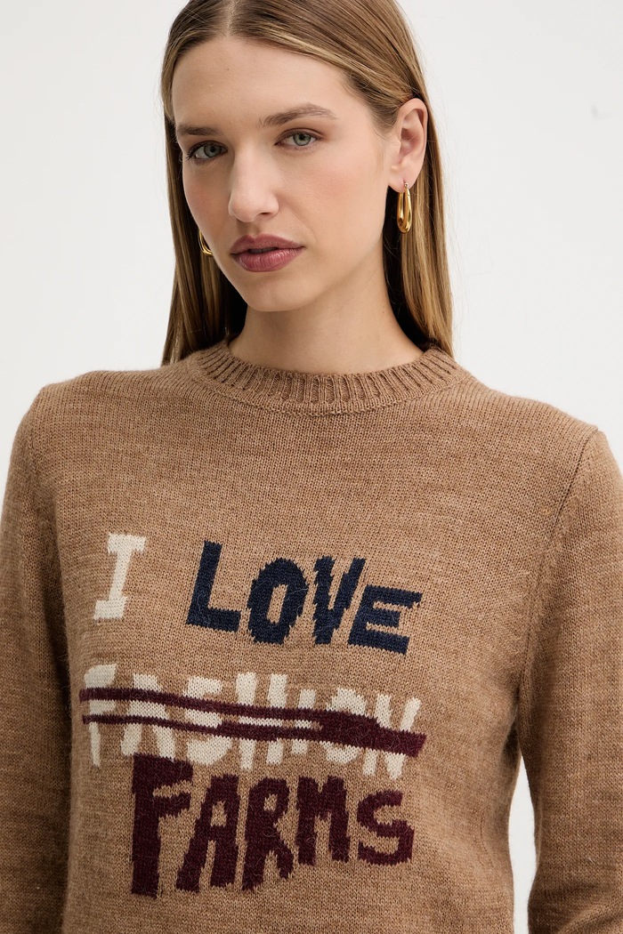 Пуловер с вълна Weekend Max Mara NITRA бежов 2525366292600
