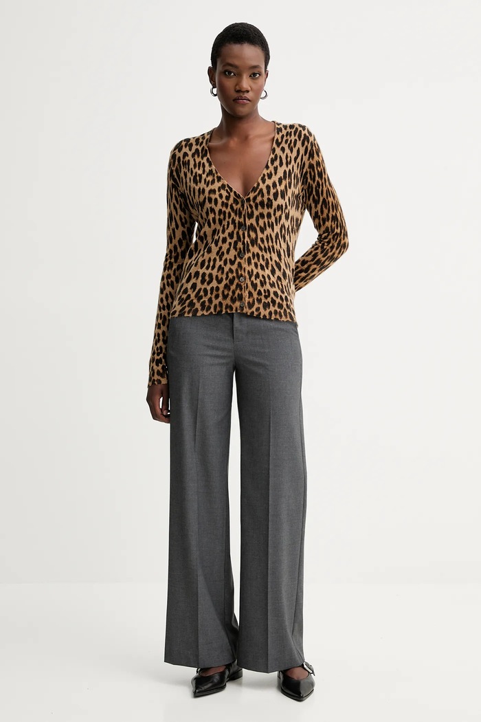 ZADIG&VOLTAIRE kasmír kardigán KWCA01643 barna AW25