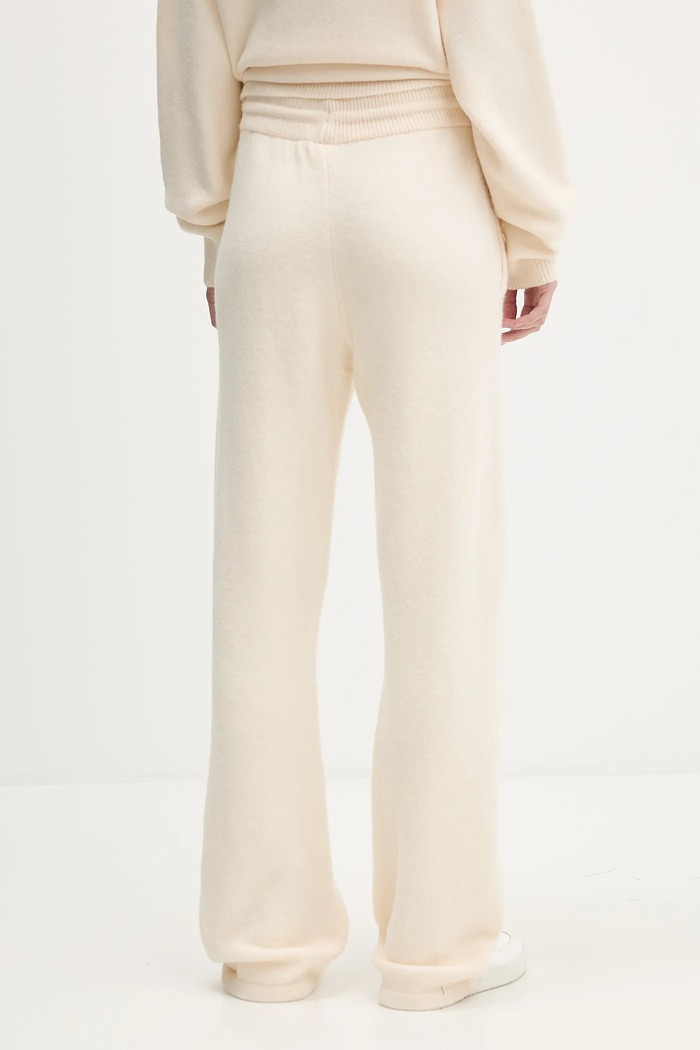 Odzież adidas Originals spodnie dresowe z domieszką wełny Knitted Pants KF2536 beżowy