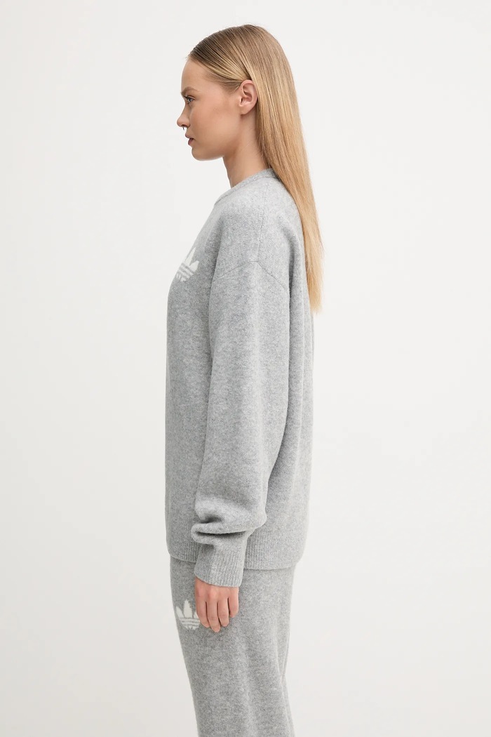 adidas Originals wool blend sweater Knitted Sweater KF2341 gray AW25