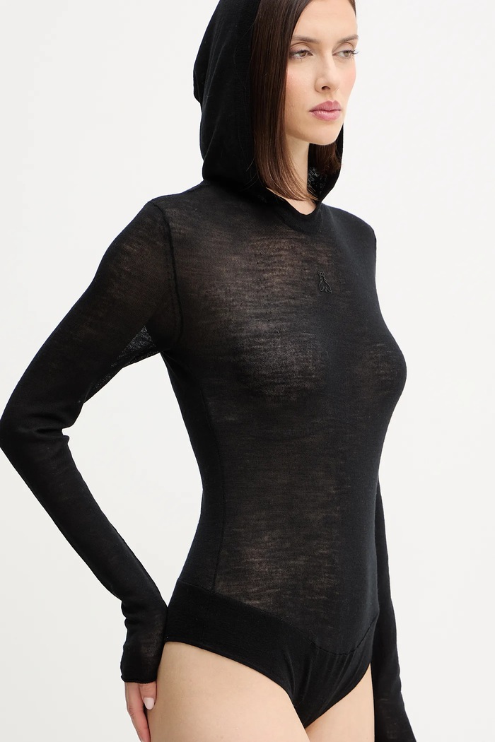 Vlnené body Patrizia Pepe čierna 2K0349.K034