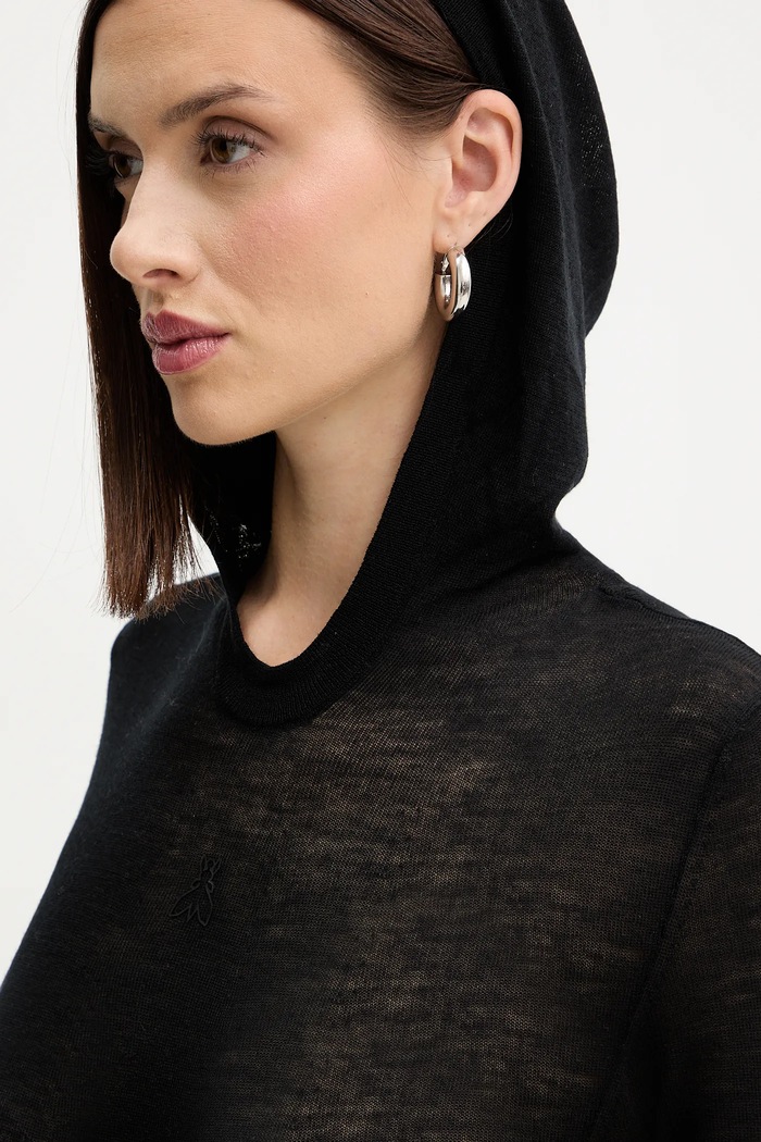 Vlnené body Patrizia Pepe 2K0349.K034 čierna