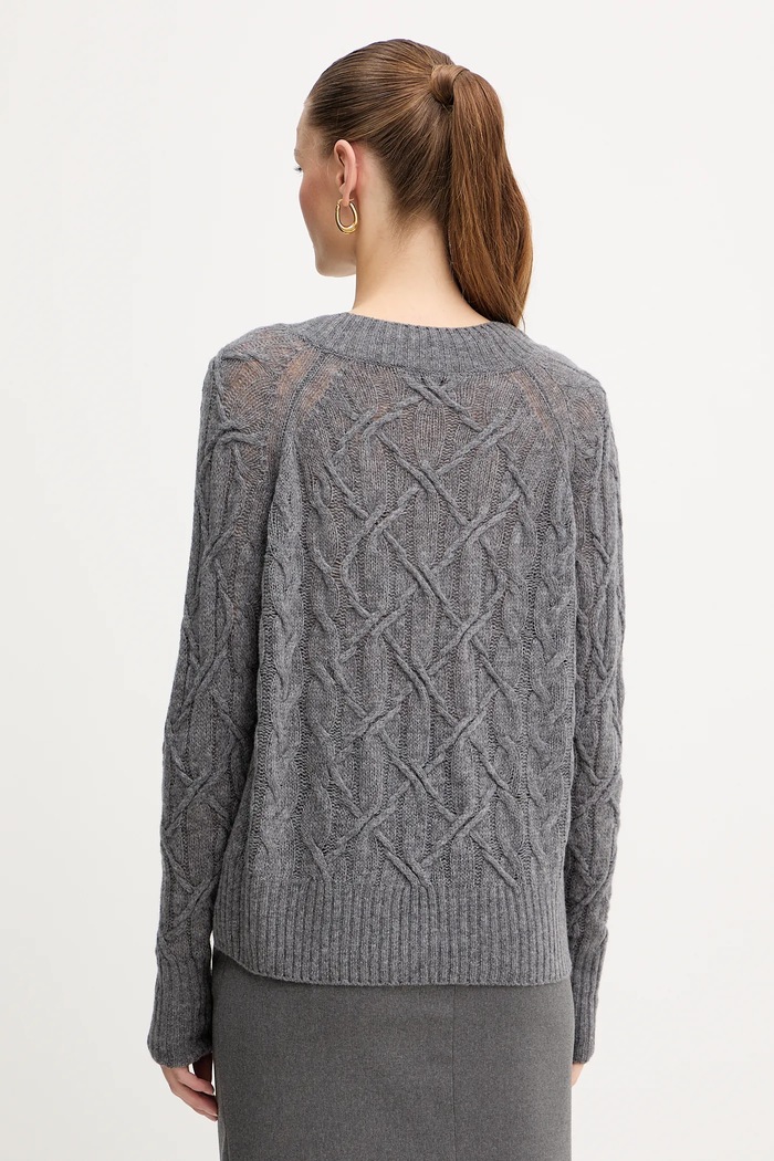 Îmbrăcăminte Ermanno Scervino LIFE pulover de lână D474M501DGE gri