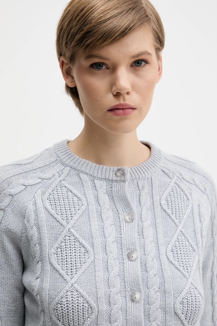 Kardigan Abercrombie & Fitch šedá KI150.5308.112