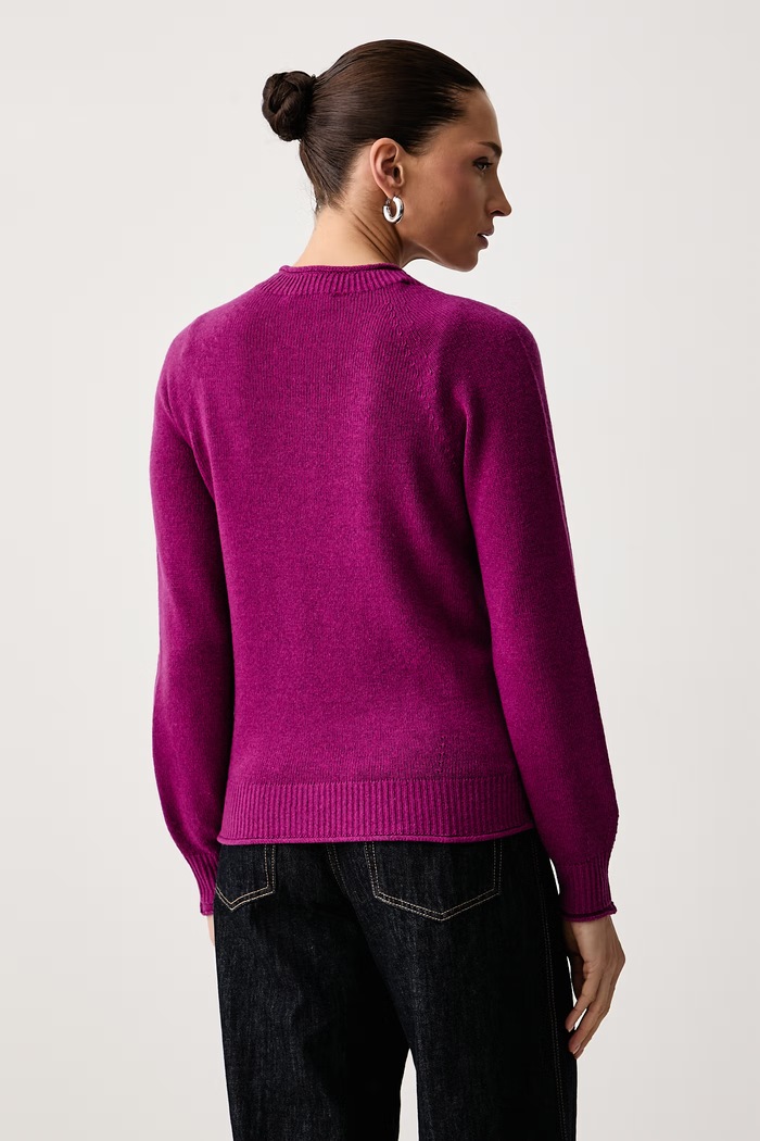 Odzież Lacoste Sweter damski wełniany AF4160 różowy