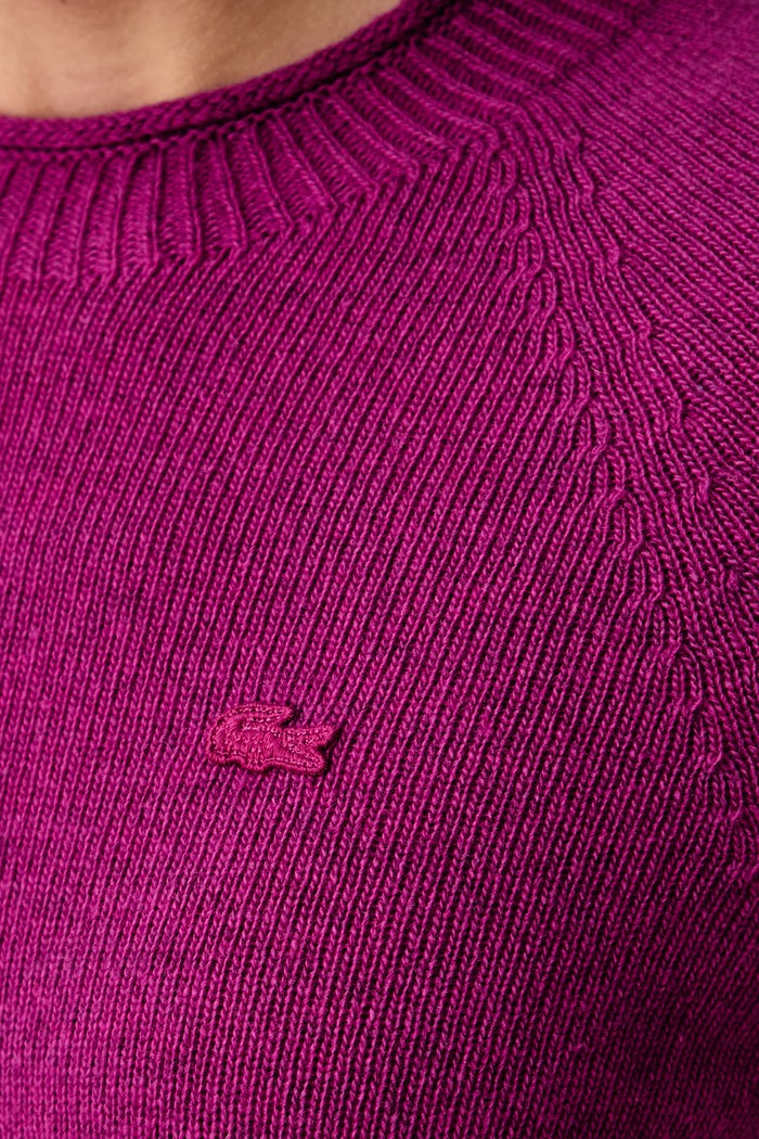 Sweter damski wełniany Lacoste AF4160 różowy