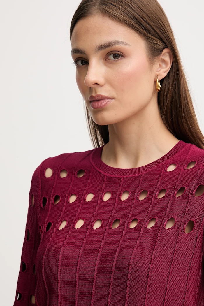 Dkny pulóver burgundia P5ESAX10