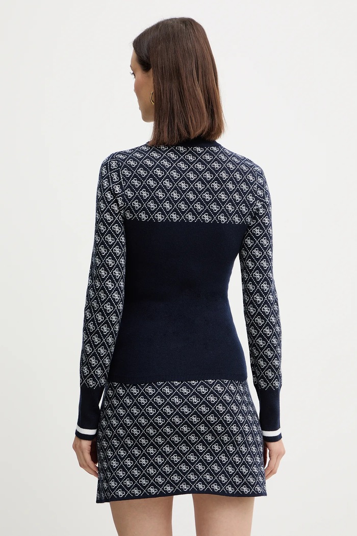 Oblečení Svetr s příměsí vlny Guess AUBREY W5BR24.Z3JD2 námořnická modř