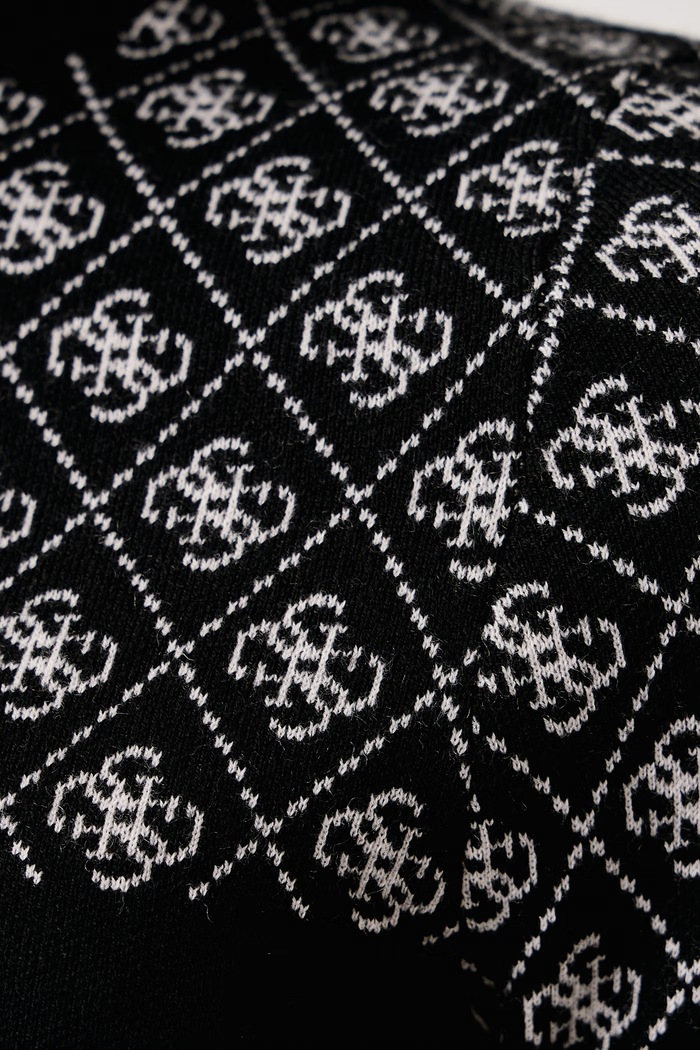 Sweter damski z dodatkiem wełny AUBREY Guess czarny W5BR24.Z3JD2