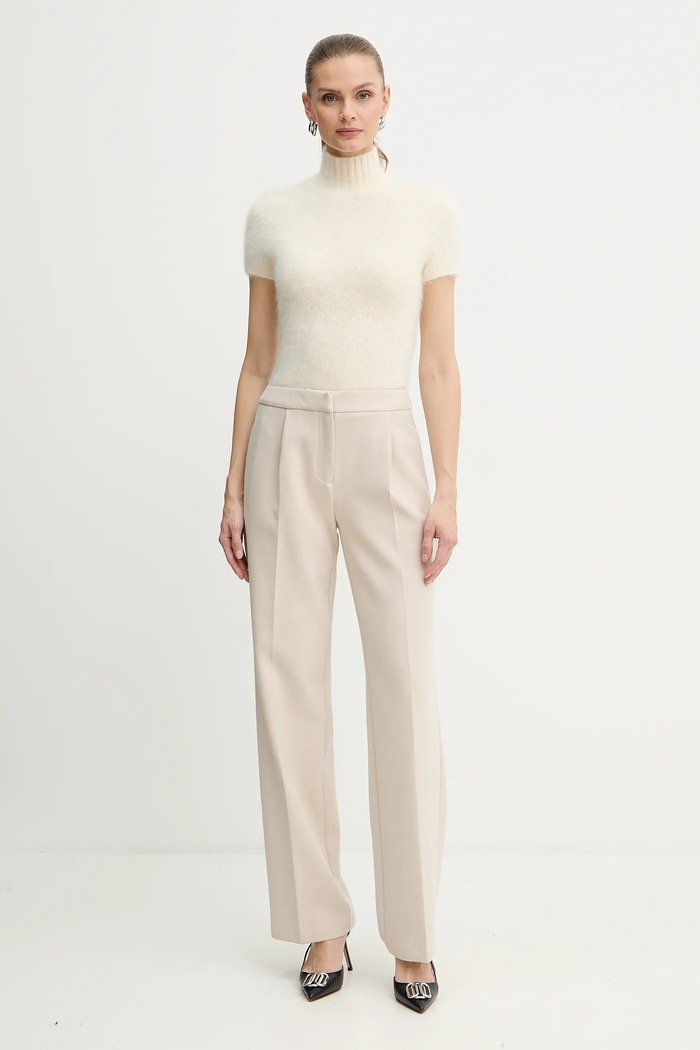 Marciano by Guess sweter z dodatkiem alpaki AGNES 5BGR10.5794Z beżowy AW25