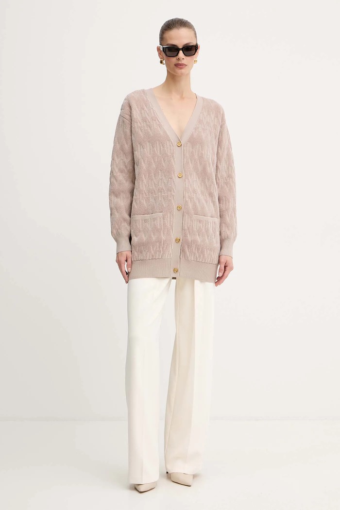 Marciano by Guess kardigan ADELE 5BGR04.5661Z beżowy AW25