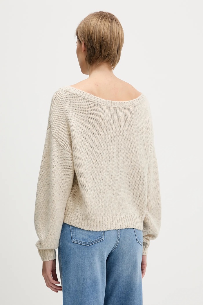Oblečení Svetr Hollister Co. KI350.5072.145 béžová