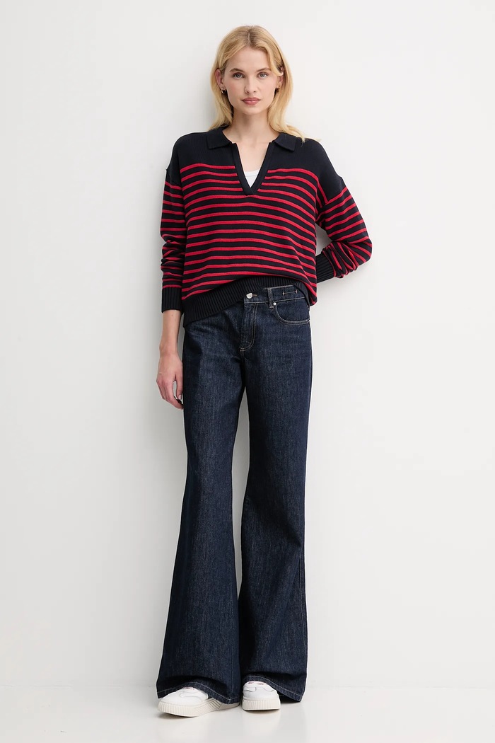 Pepe Jeans sweter PL7000012 granatowy AW25
