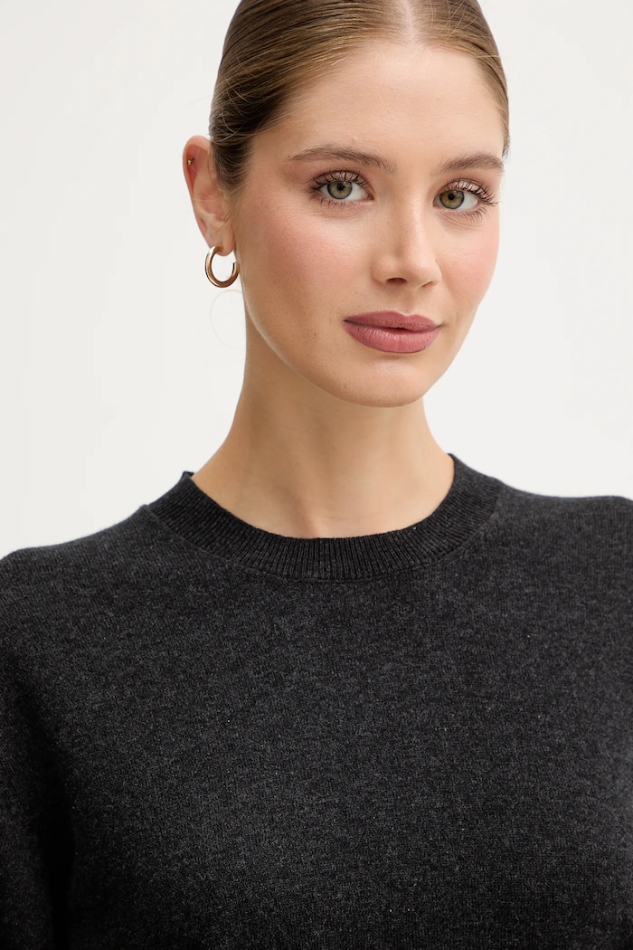 Pepe Jeans pulover din amestec de lână negru PL7000035